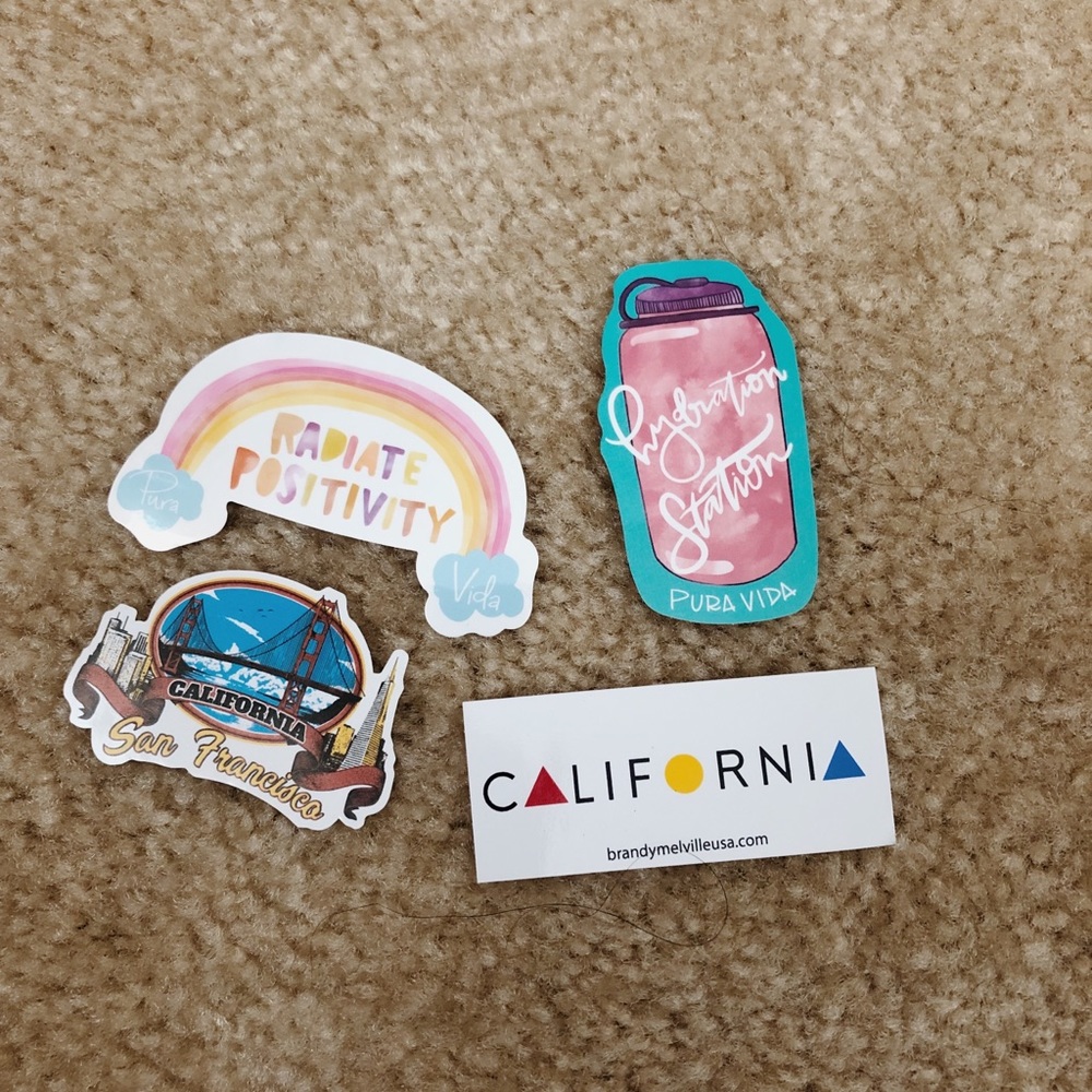 PRICE FIRM Bundle of Brandy + PuraVida Stickers